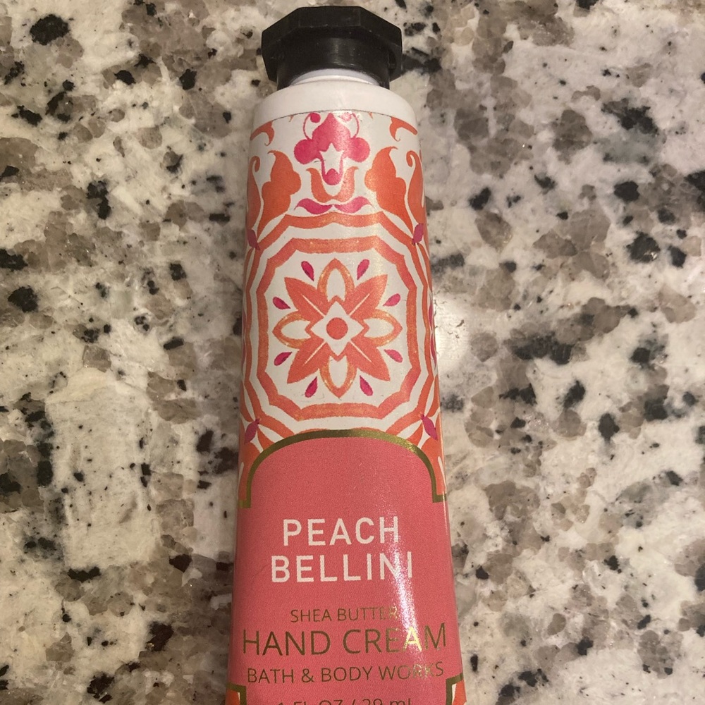 Never used Peach Bellini Hand Cream from Bath and body works